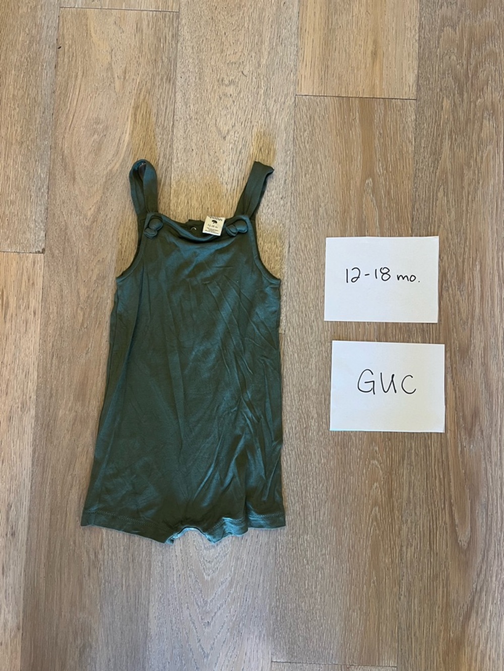kate quinn Olive Green bamboo Romper